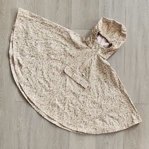 NWT Wheat Raincape Drops Neutral Waterproof Rain Cape, 4-6 Years